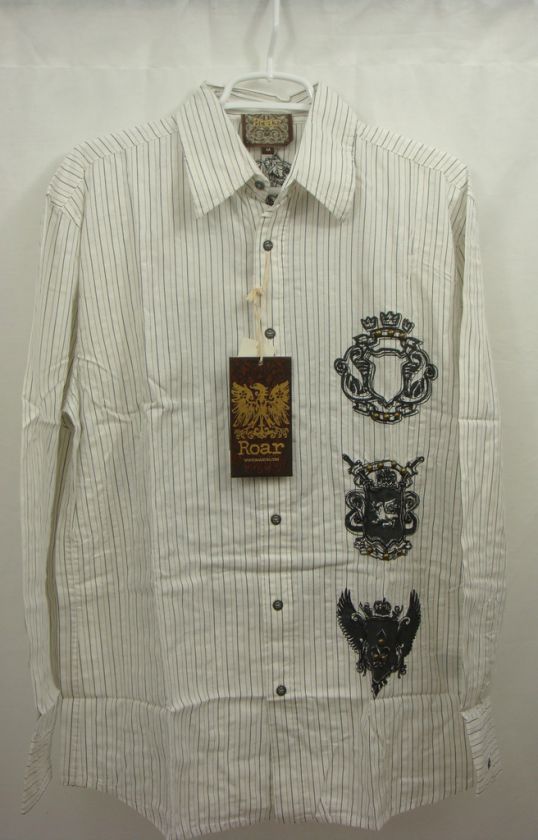 Mens Roar Button Down Shirt Medium NWT  