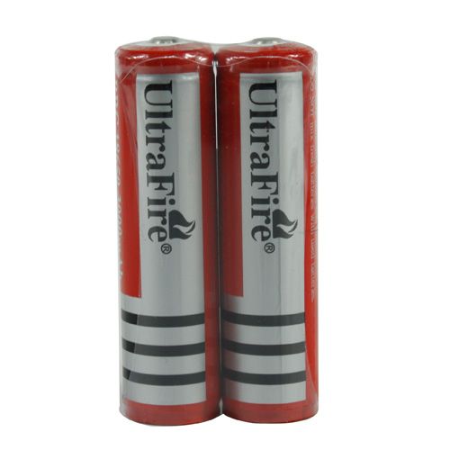 2x UltraFire BRC 18650 3000mAh 3.7V Rechargeable Battery w/ Protection 