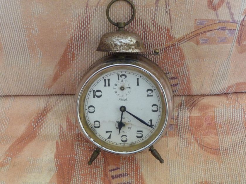 RARE ANTIQUE KIENZLE GERMAN ALARM CLOCK 1930s  