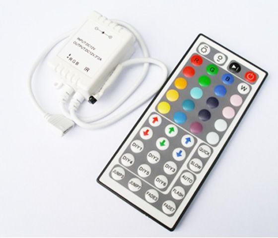 latest model 44 keys RGB controller Wireless IR Remote for LED Strips 
