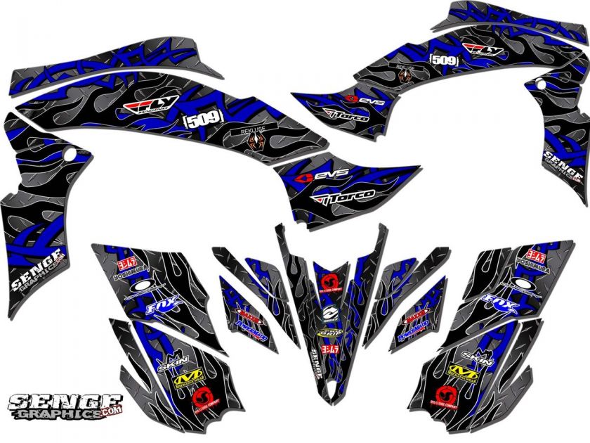   RAPTOR660 YAMAHA GRAPHICS KIT DECO STICKERS ATV QUAD 4 WHEELER FOUR