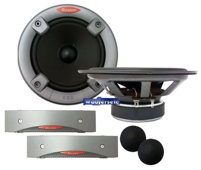 S60 BOSTON ACOUSTICS 6.5 2 WAY COMPONENT SPEAKERS MIDS TWEETERS 