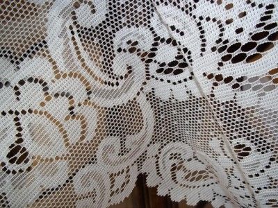 70 INCH WHITE ROUND TABLECLOTH LACE COTTON LATTICE TABLE CLOTH WTCF430 