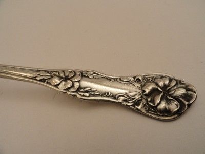   Silverplate Fruit Spoon Floral Antique Flatware SL GH Rogers Oneida