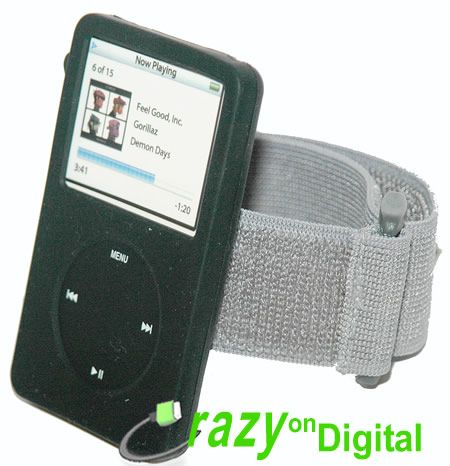 black SKIN CASE FOR apple IPOD VIDEO CLASSIC 80 gb 80GB  