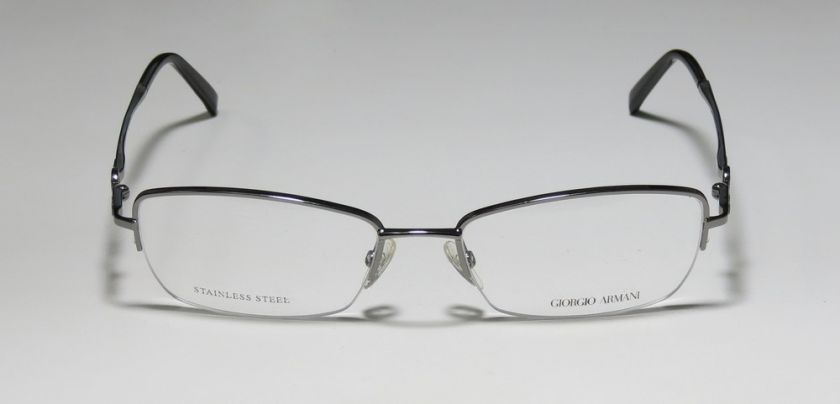   ARMANI 342 53 17 130 DEMO LENS RUTHENIUM EYEGLASSES/GLASSES/FRAME