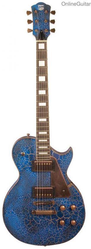 AXL AL 820 CRACKLE BLUE BADWATER 1216 ELECTRIC GUITAR   