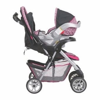 Graco Alano Snugride Stoller Travel System~Pink Greer  