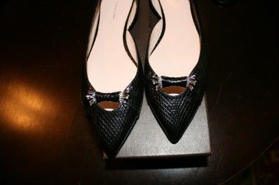 ELIE TAHARI GABBY FLAT BALLET SHOE SNAKESKIN NEW SALE  