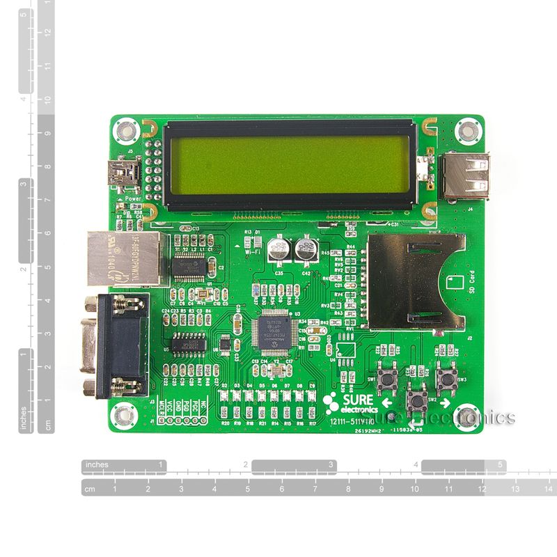 Advancer Ethernet Development Board   PIC24FJ256GB106 S  