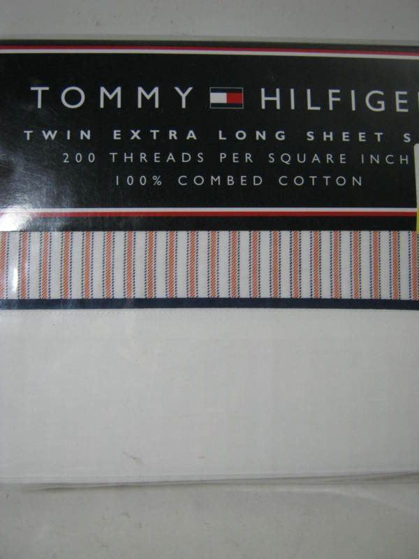 TOMMY HILFIGER HARBOR BEACH TWIN EX LONG SHEET SET NIP  