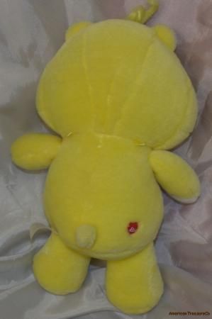   Plush 10 Care Bears 20th Anniversary Classic FUNSHINE BEAR White Paws