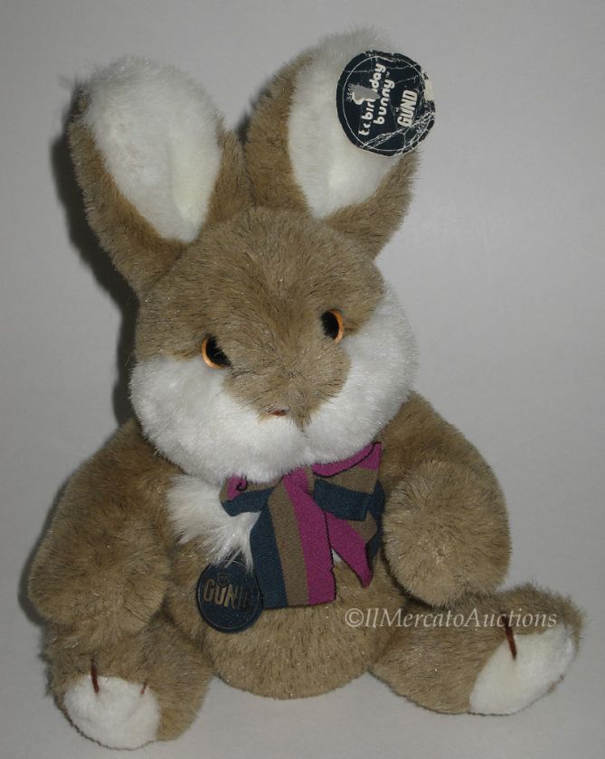   GUND T.C. BIRTHDAY BUNNY Plush Jointed Rabbit Stuffed Animal Toy TAG