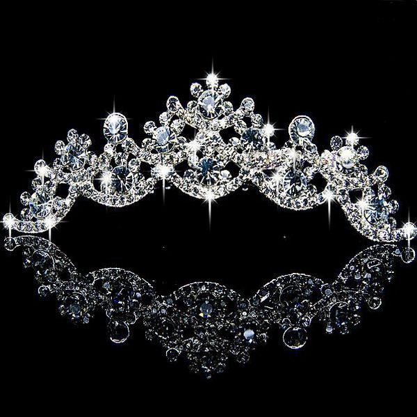   CRYSTAL BRIDAL SPARKLING NECKLACE EARRINGS TIARA CROWN WEDDING JEWELRY