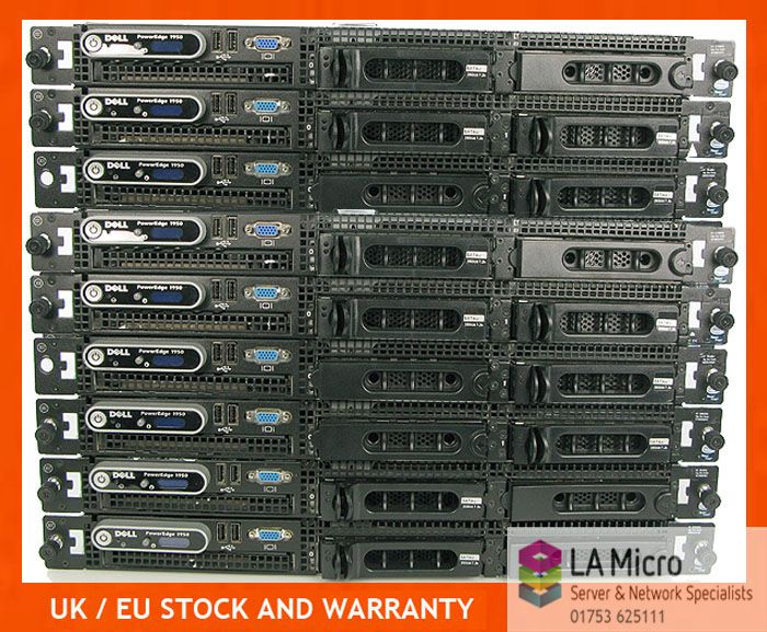 DELL POWEREDGE 1950 III lll SERVER 2x XEON L5420 2.50GHZ 8GB RAM 1x 