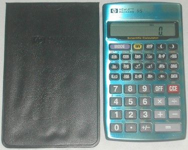 Hewlett Packard HP 6S Scientific Calculator With Manual  