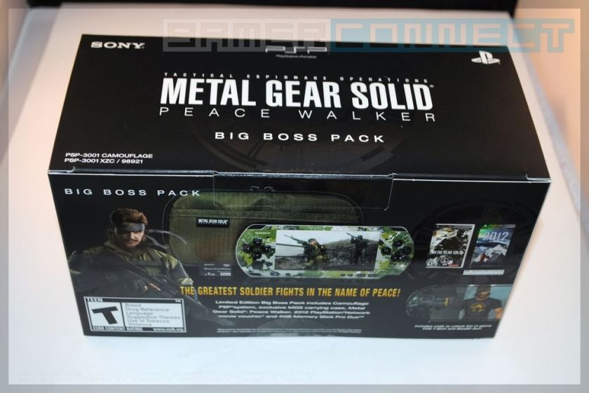   Gear Solid Peace Walker Big Boss Bundle Camo PSP 083717260561  