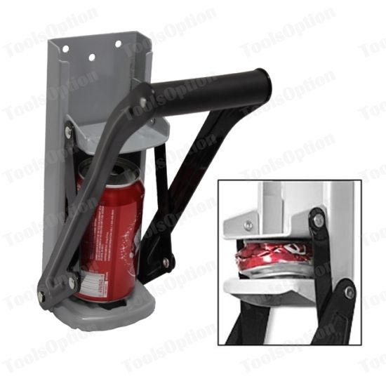 12oz/ 16oz Wall Can Crusher Compacter W/ Bottle Opener  