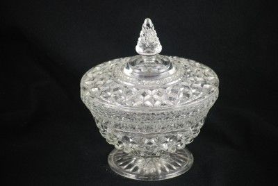 Anchor Hocking Wexford Crystal Candy Dish & lid  