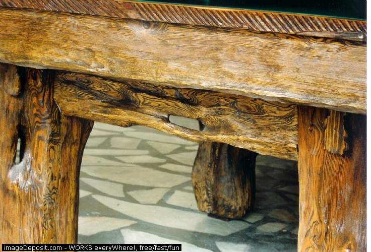 Hand Crafted Rustic Pool Table for Log Home / Cabin  