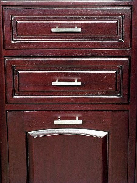 Solid Dark Cherry Walk In Closet Unit   FREE S/H  