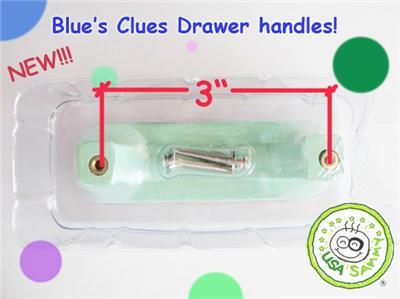 BLUES CLUES Children Baby Room Decor DRAWER HANDLES  