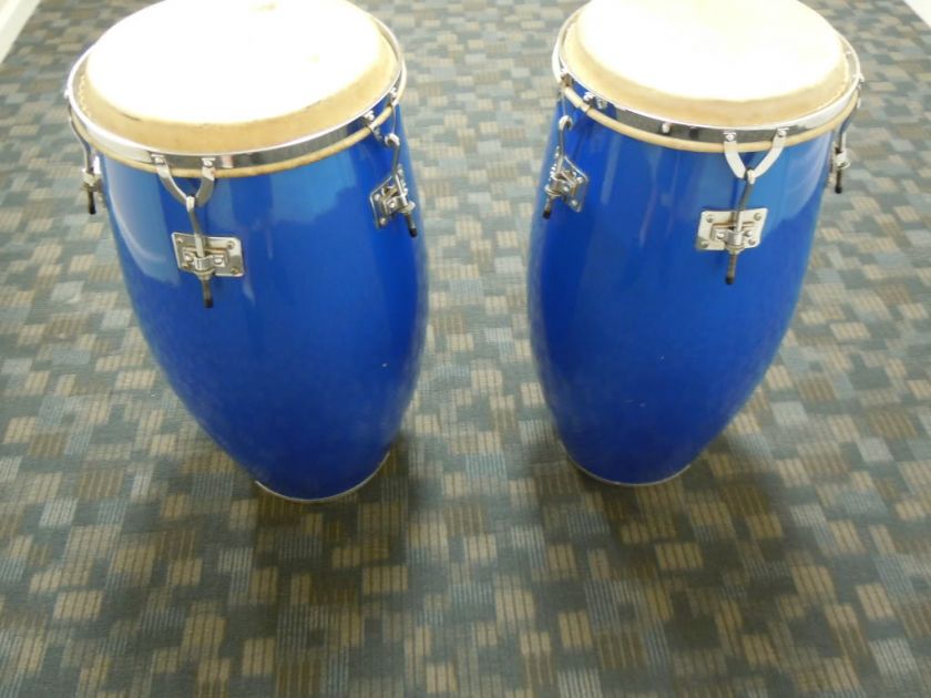 Vintage Blue 1972 Mariano Ed Jones Gon Bops Congas 14 & 13  