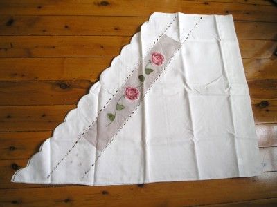 Applique Rambling Rose Tier and Swag Curtains Set  