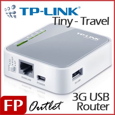 TP Link Portable 3G/3.75G USB Modem Share Internet Wireless N Router 