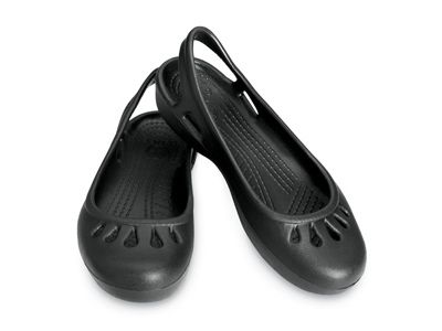 CROCS MALINDI BLACK WOMENS BALLERINAS Size 4M  