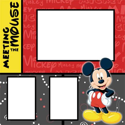 Disney Fab 5 Digital Scrapbook Premade Kit • 5 Pages  