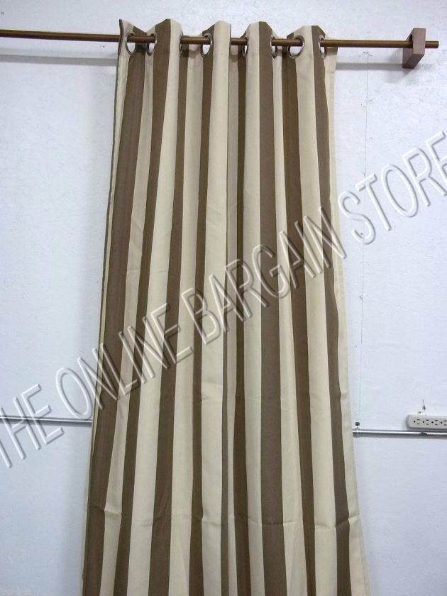   Designs Outdoor Curtains Drapes Panels Grommet Sunbrella 50x120 brown