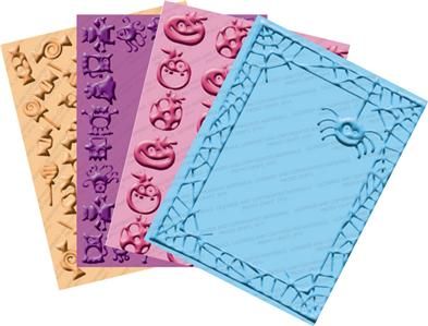 NEW CUTTLEBUG EMBOSSING FOLDERS MINI MONSTERS HALLOWEEN  