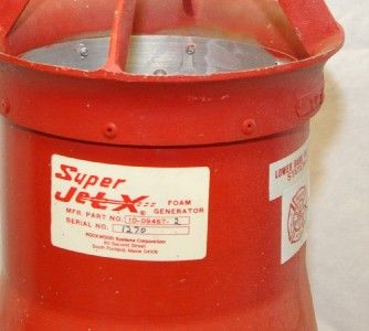   FIREMAN FIREFIGHTER RED FOAM GENERATOR SUPER JET X HOSE NOZZLE  