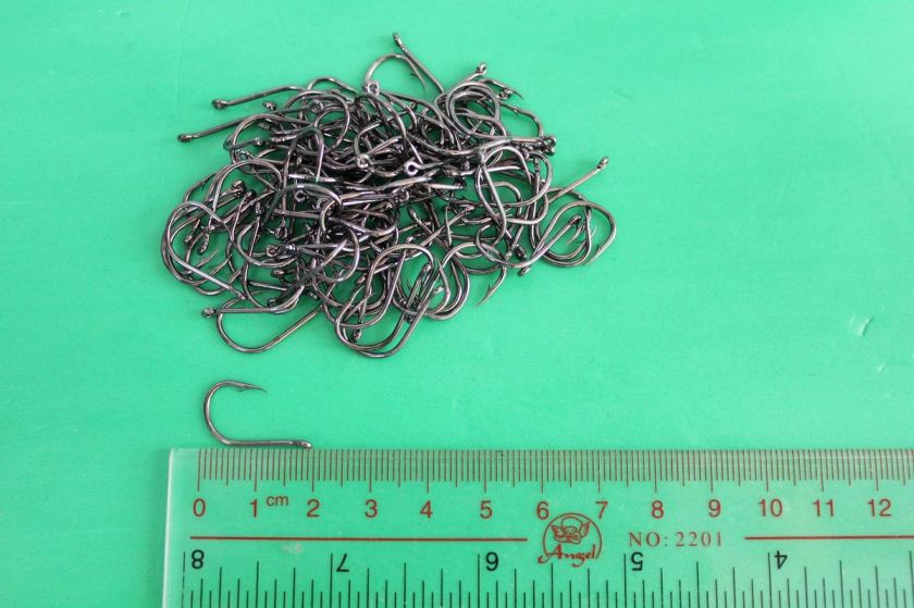 Black Hooks 100 Pcs Hook Fishing Fishhook No12 B12  