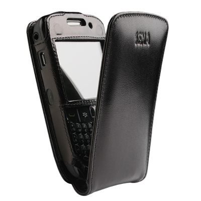 SENA BLACKBERRY CURVE 8520 MAGNET FLIPPER LEATHER CASE  