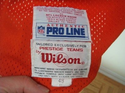 VINTAGE WILSON DENVER BRONCOS LYNCH FOOTBALL JERSEY 48  