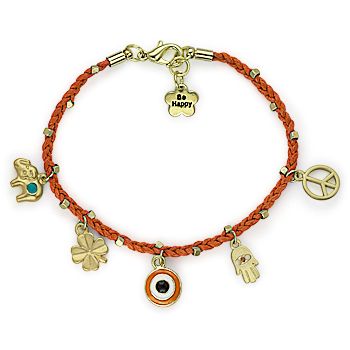   Hand of Fatima Kabbalah 4 Leaf Clover Charm Turkish Bracelet  