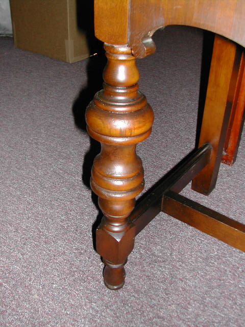   Walnut China Cabinet w/Great Detail & Front Glass Door w/Insert  