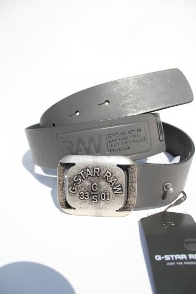 Star Raw Leather Black Dakota Belt Size 75 $139  