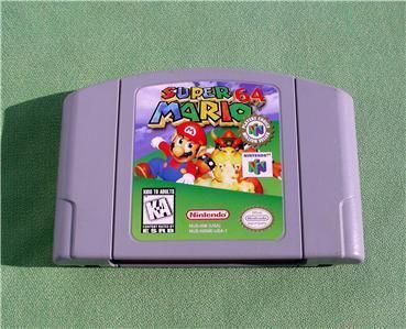 SUPER MARIO 64 NINTENDO 64 N64 GAME cartridge  