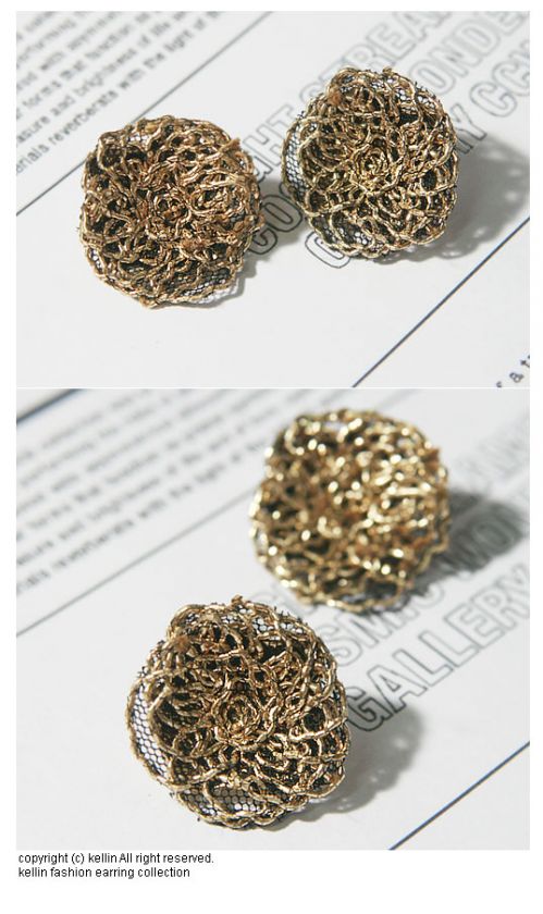 Gold Bead Flower Hair Barrettes ★ HIT ITEMS IN OUR SHOP  