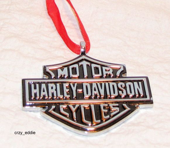 HARLEY DAVIDSON® POLISHED CHROME BAR SHIELD ORNAMENT  