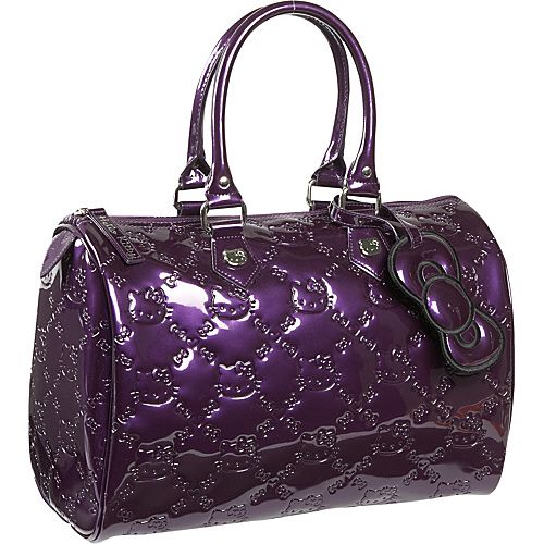 Loungefly Hello Kitty Purple Patent Embossed Duffle  