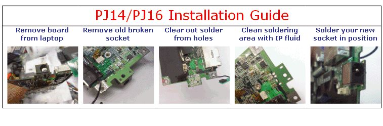 fujitsu amilo li1705 dc jack power socket p15 please compare item 