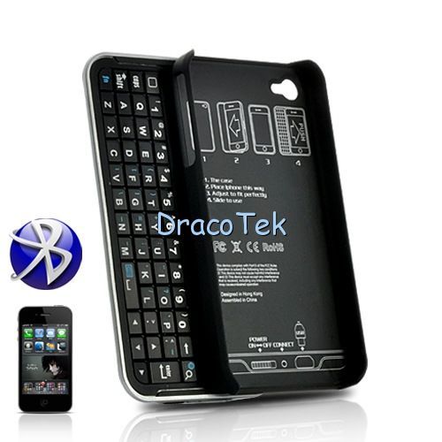 novelty Bluetooth Slide QWERTY Keyboard for iPhone 4G  
