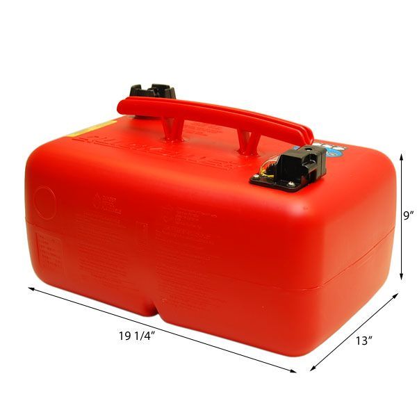 MERCURY QUICKSILVER 6.6 GAL BOAT FUEL TANK W/ GAUGE  