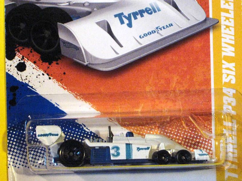 HOT WHEELS 2010**TYRELL SIX WHEELER*WHITE**NEW CARD***  