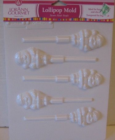 SANTA CLAUS LOLLIPOP MOLD LORANN GOURMET CANDY MOLD  