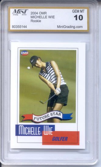 2004 OMR Michelle Wie MGS 10 Rookie Gem Mint Hawaii  